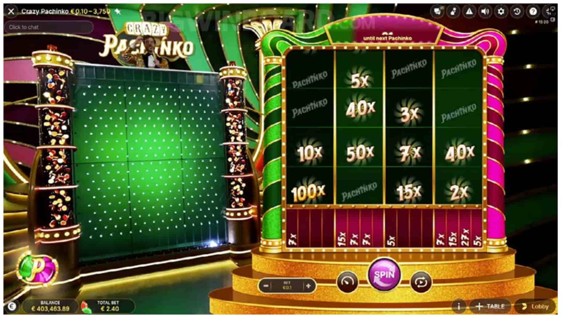 ¿Cómo jugar a Crazy Pachinko?